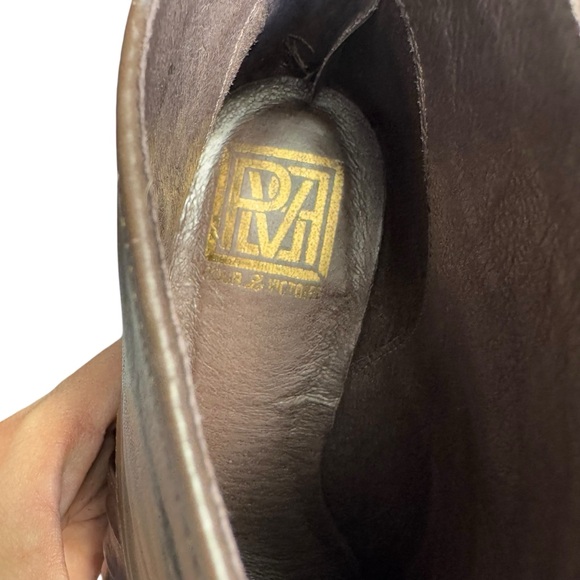 Pour La Victoire Brown Leather Platform High Heel Booties Made Brazil Size 7.5 - Picture 6 of 10